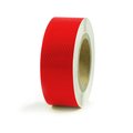 Abrams 2" in x 150' ft Diamond Trailer Truck Conspicuity DOT Class 2 Reflective Safety Tape - Red DOTC2/R-2x150